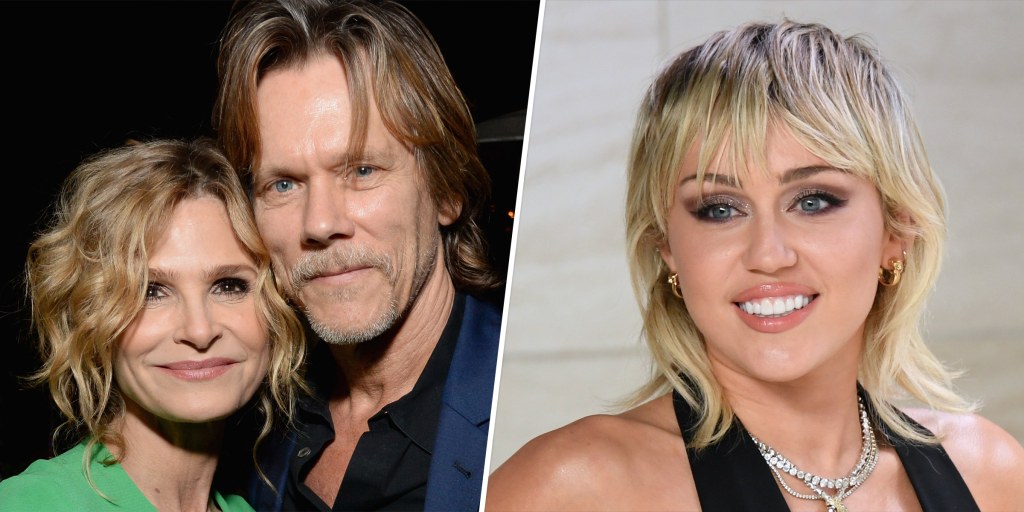 Picture of: Miley Cyrus Reacts To Kevin Bacon And Kyra Sedgwick Covering ‘Flowers’