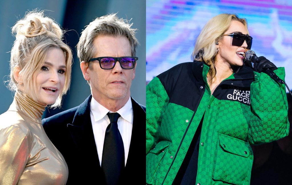 Picture of: Watch Kevin Bacon and Kyra Sedgwick cover Miley Cyrus’ ‘Flowers’